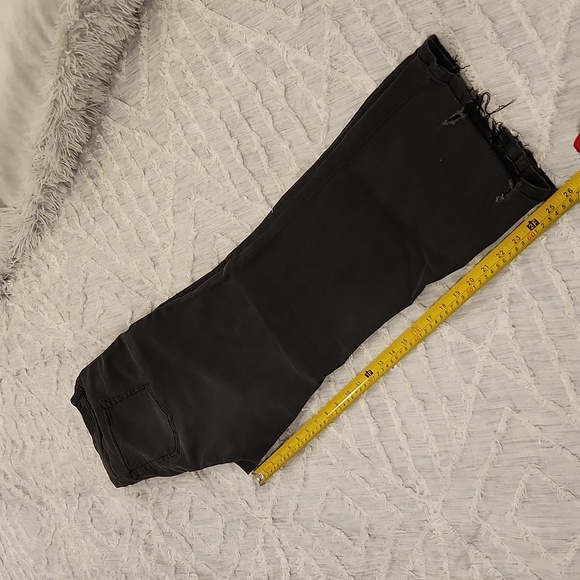 Faded black Sound/Style high rise, kick, straight leg jeans size 12! - Picture 11 of 11